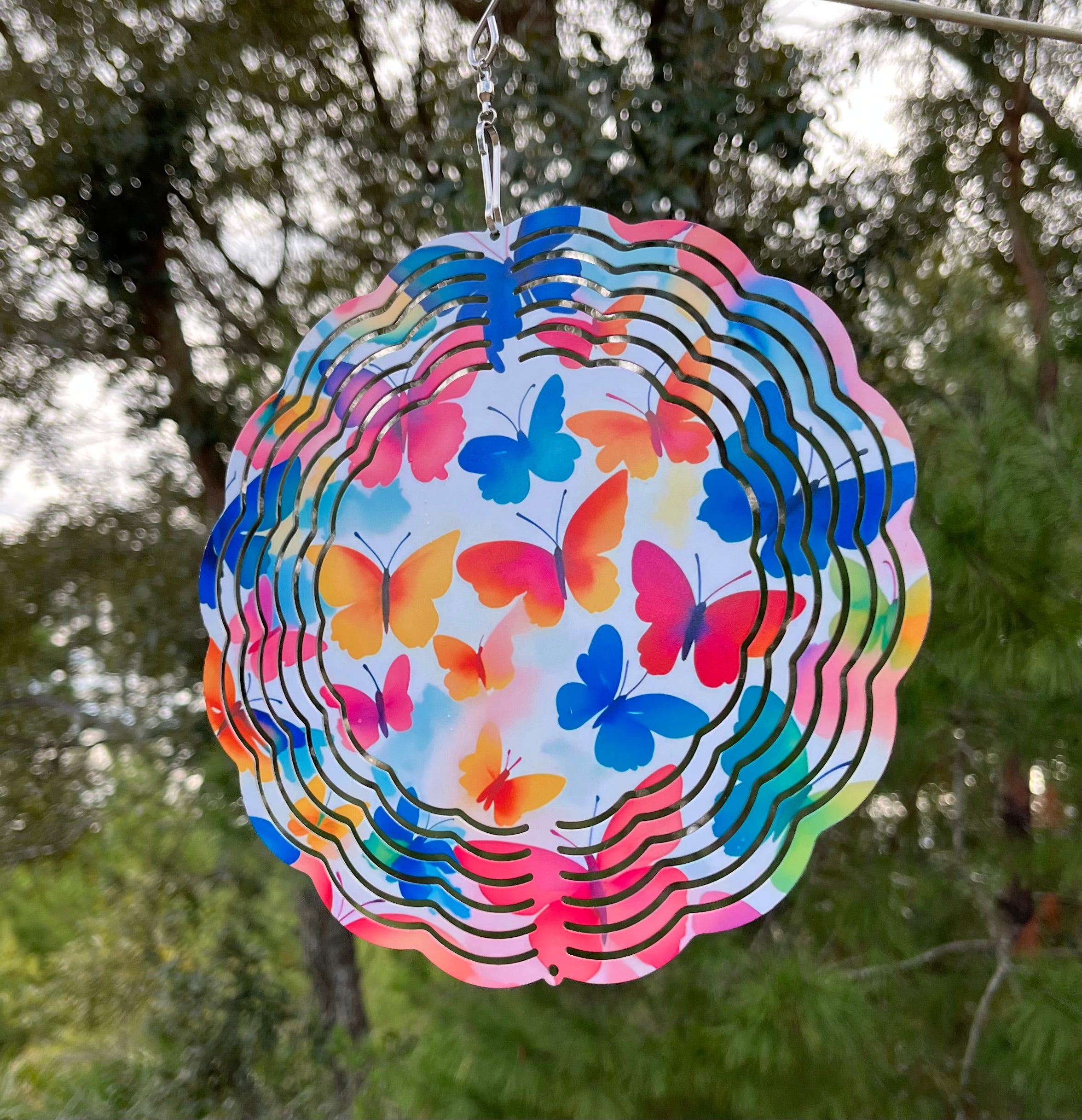 Wind Spinners - Colorful Butterflies, 3 Inch image