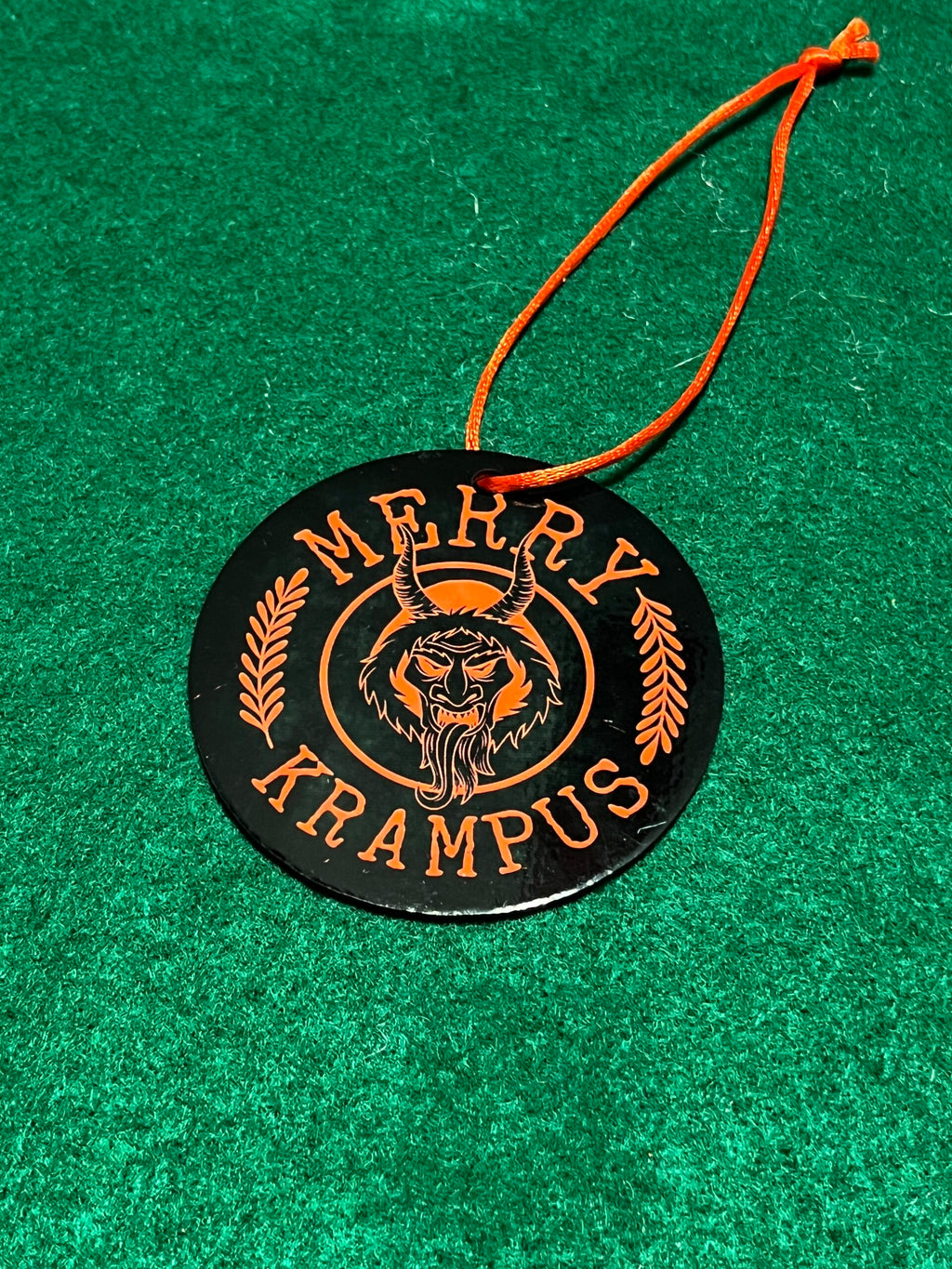 3" Sublimated Krampus Ornaments - Merry Krampus 4 image