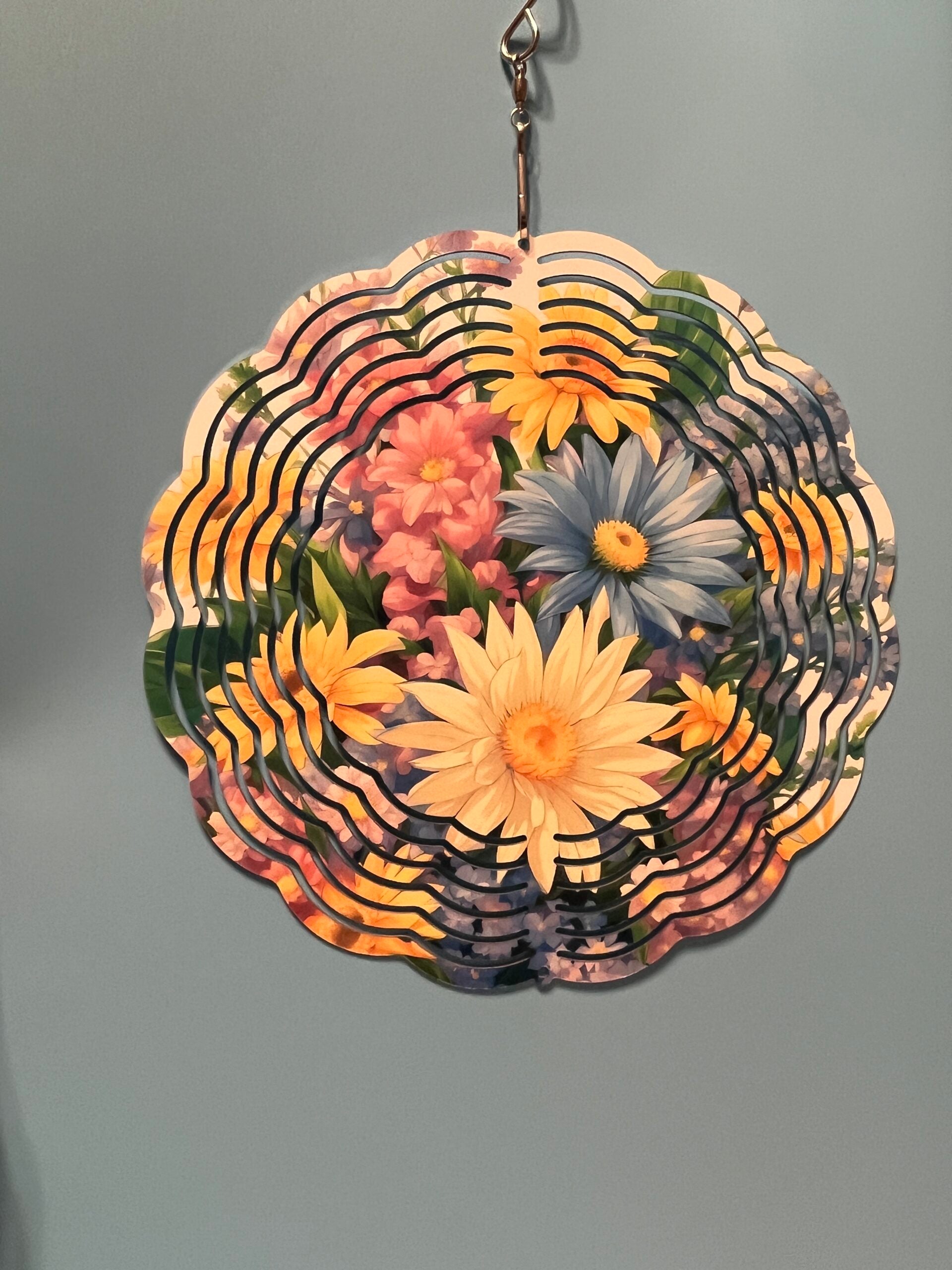 Wind Spinners - Spring Flowers variety, 8 Inch image