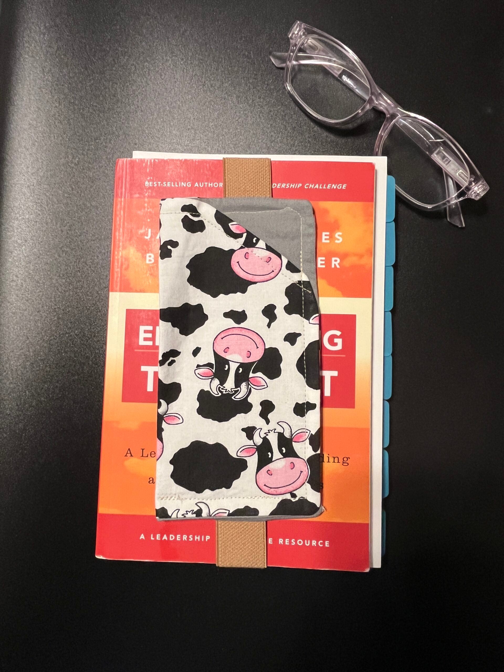 Eyeglass Holder Bookmarks - Cute Cows image