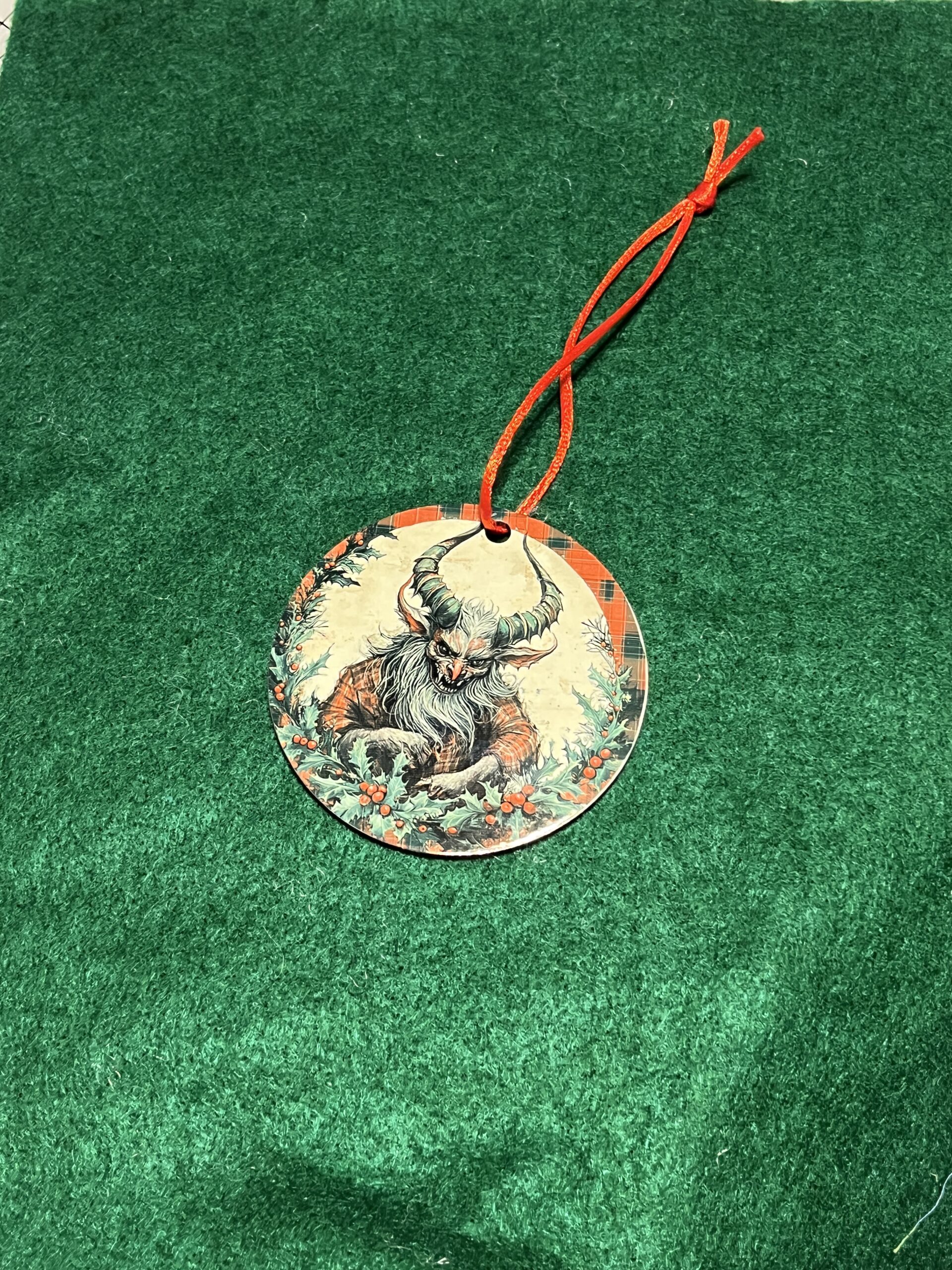3" Sublimated Krampus Ornaments - Krampus 3 image