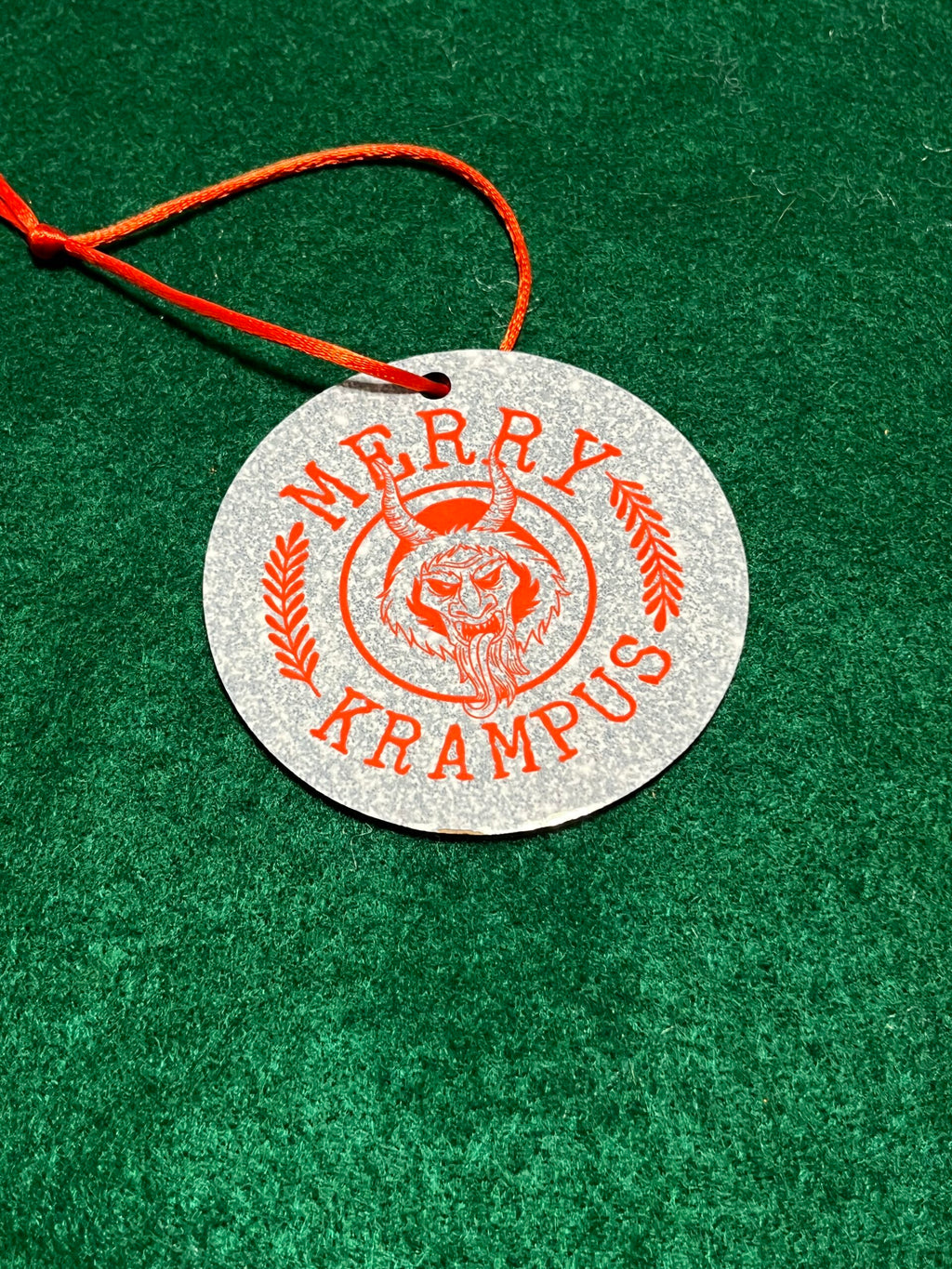 3" Sublimated Krampus Ornaments - Merry Krampus 3 image