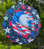 Wind Spinners - Eagle in Flag, 3 Inch image