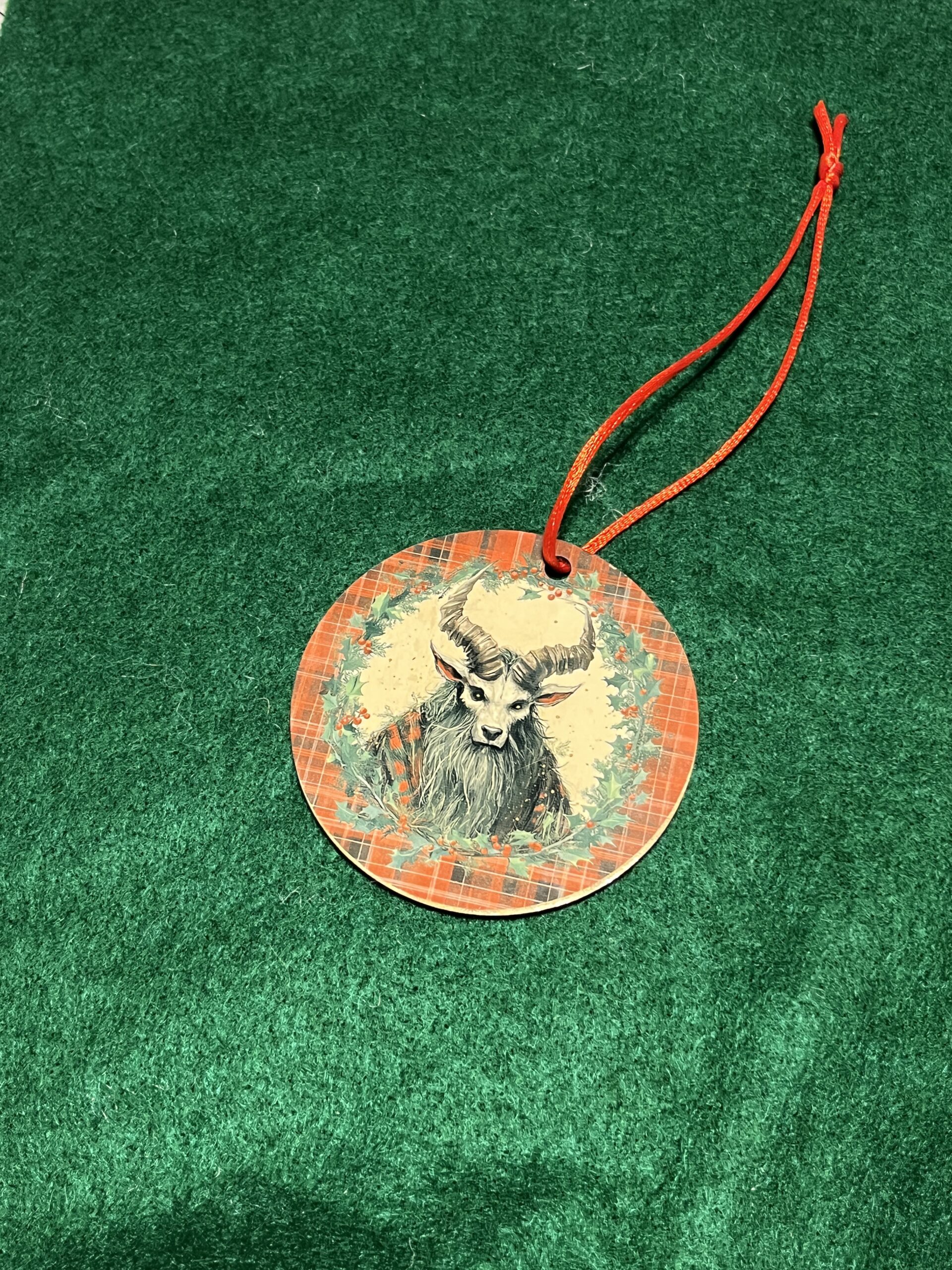 3" Sublimated Krampus Ornaments - Krampus 4 image