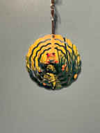 Wind Spinners - Orange Frog, 3 Inch image