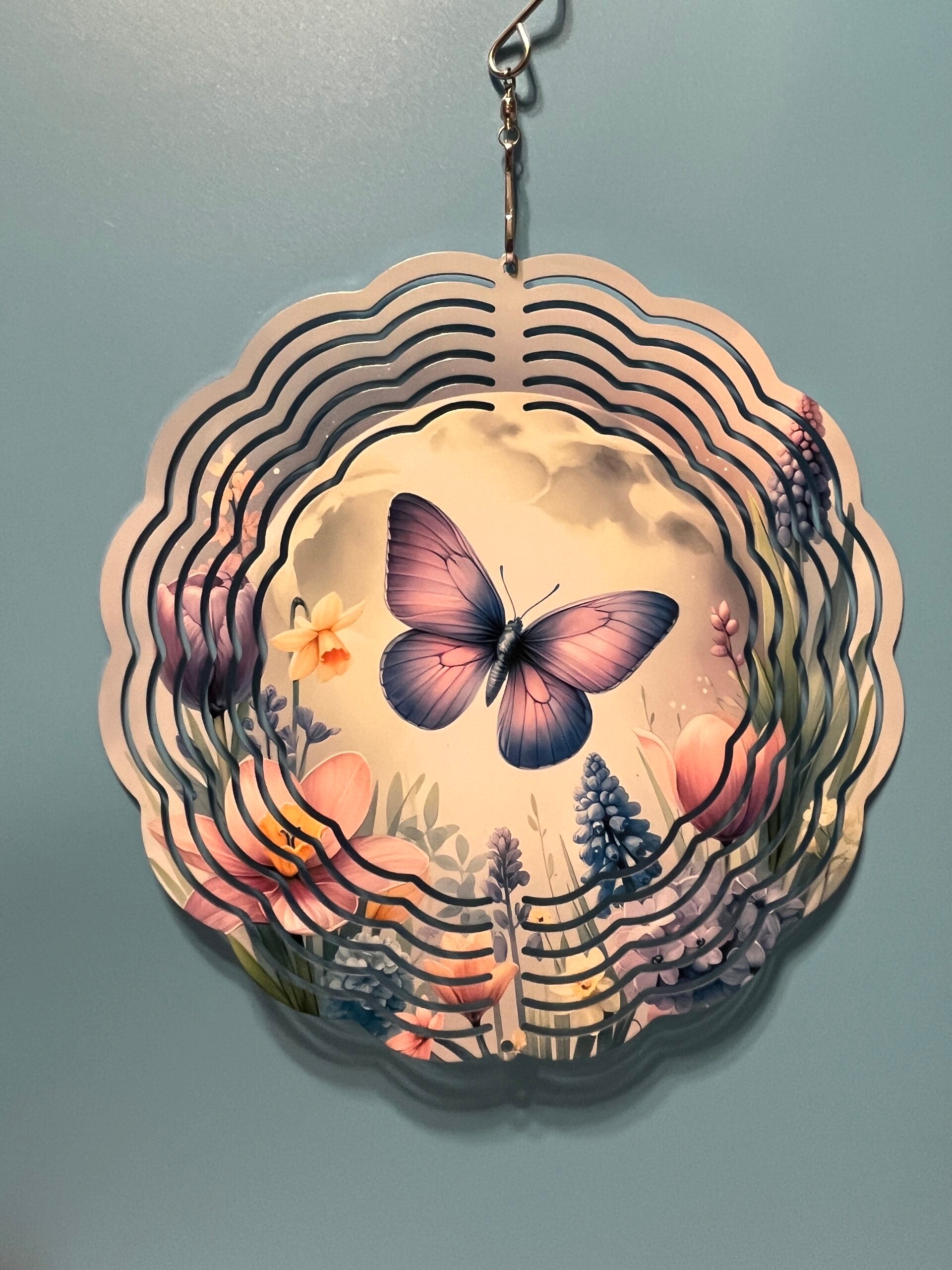 Wind Spinners - Purple Butterfly, 3 Inch image