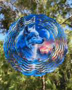 Wind Spinners - Blue Eyed Double Moon, 3 Inch image