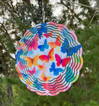 Wind Spinners - Colorful Butterflies, 8 Inch image